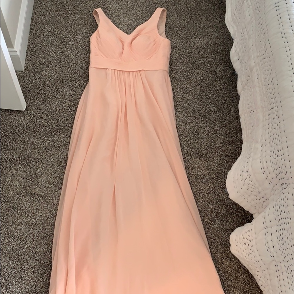 AZAZIE blush pink bridesmaids dress!